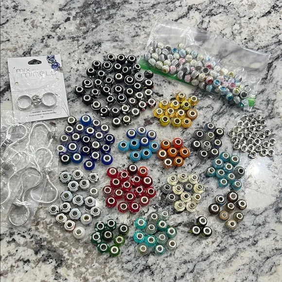 SOLD FOR SPEEDYWEEZIE Colorful Bead Collection with Silver Accents - Picture 1 of 16